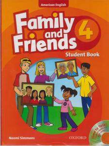 کتاب family and firends 4,(آمریکن انگلیش فامیلی اند فرندز4 استیودنت + ورک بوک) اثر نامی سیممونز