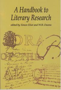 کتاب A HANDBOOK TO LITERARY RESEARCH,(ا هند بوک تو لیتری ریسرچ) اثر R.Owens