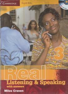 کتاب Real listening & speaking with answers 3,(ریل لیسینینگ اند اسپیکینگ (3) با جواب) اثر میلز کراون