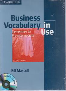 کتاب Business vocabulary in use elementary to pre-intermediate اثر بیل ماسکول