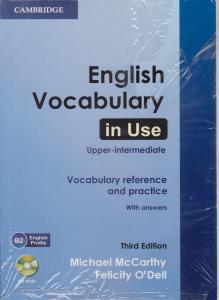 کتاب English Vocabulary in Use Upper- intermediate(Vocabulary reference and PracticeWith answers (Third Edition),(انگلیش وکبیولری این یوز آپر اینتر) اثر میشل مک کارتی