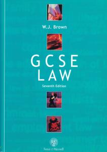 کتاب gcse law اثر W.J.BROWN 