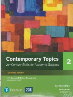 کتاب (21st century skills for academic success) Contemporary Topics 2, (کانتمپرری تاپیکس 2) اثر ellen kisslinger