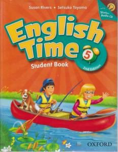 کتاب  English Time 5 Student Book & Workbook With CD,(انگلیش تایم 5 استیودنت بوک و ورک بوک - ویرایش دوم) اثر سوزان ریورز