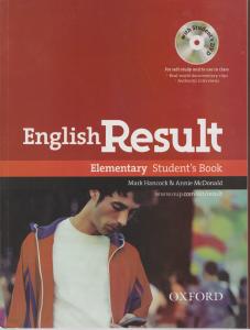 کتاب english result elementary student book work book ansverkey,(انگلیش ریزالت المنتری استیودنت بوک + ورک بوک به همراه جواب) اثر مارک هانکوک