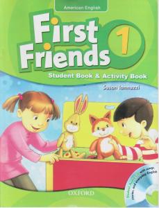 کتاب First firend 1 student book & Activity book,(فرست فرند 1 استیودنت بوک اند اکتیویتی بوک) اثر سوسن لنوزی