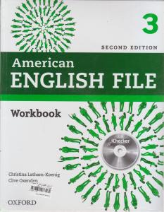 کتاب american english file,(آمریکن انگلیش فایل 3 + استیودنت ورک بوک) اثر کلیو اکسندن