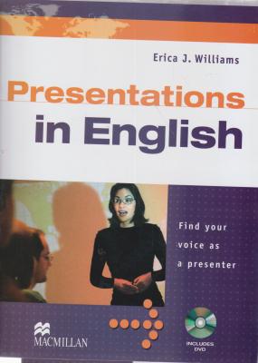 کتاب Presentations in english اثر اریکا ویلیامز