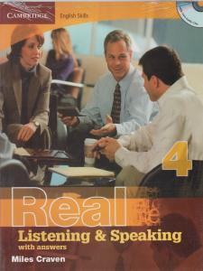کتاب Real listening & speaking with answers 4,(ریل لیسینینگ اند اسپیکینگ (4) با جواب) اثر میلز کراون