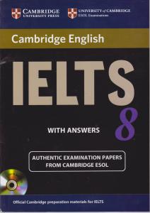 کتاب cambridge ielts 8,(کمبریج  آیلتس 8)