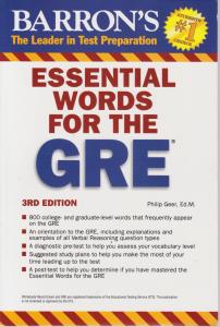 کتاب Essential words for the gre ,(اسنشیال ورد فور د جی آرای) اثر بارونز