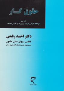 حقوق کار: دفتر دوم حل اختلاف کارگر و کارفرما در پرتو اصول دادرسی منصفانه اثر احمد رفیعی