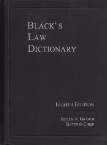 بلاک لاوو دیکشنری Black law dictionary اثر bryan a. Garner