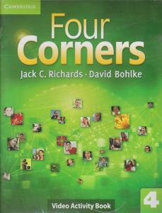 کتاب Four Corners 4 - Video Activity Book + DVD,(تمارین ویدیویی فورکورنرز - سطح 4) اثر جک ریچاردز