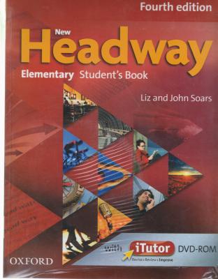 کتاب (4TH EDITION)  NEW HEADWAY ELEMENTARY STUDENT S BOOK + WORKBOOK  WITHOUT KEY PACK,(نیو هدوی المنتری استیودنت بوک + ورک بوک ..) اثر لیزا سوارس