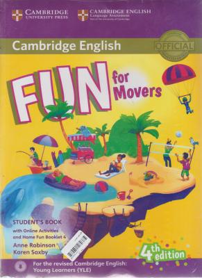 کتاب  Cambridge Fun for Movers Students Book - 4th edition + Home Fun Booklet 4 + CD اثر جان ریتر