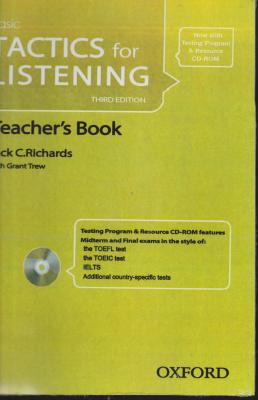 کتاب TEACHERS BASIC TACTICS FOR LISTENING,(تیچرز تکتیس فور لیسینگ بیسیک) اثر جک ریچاردز