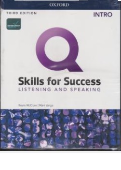 کتاب کیو اسکیلز اینترو  ( لیسینینگ اند اسپیکینگ ) ویراست سوم  q skills for successintro liste ning and speaking INTRO کوین کلار ماری وارگو  نشر جاودانه جنگل