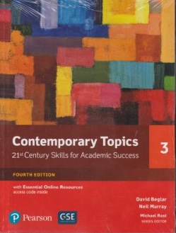 کتاب (21st century skills for academic success) Contemporary Topics 3, (کانتمپرری تاپیکس 3) اثر David Beglar