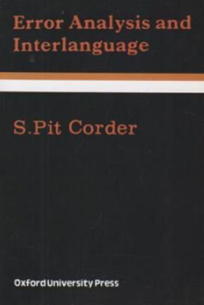کتاب error analysis and interlanguage ( ارور آنالیز  اند اینتر لنگویج) اثر اس پیت کدر نشر رهنما