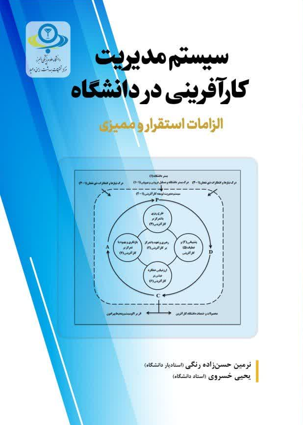 کتاب سیستم مدیریت کار آفرینی در دانشگاه ( الزامات استقرار و ممیزی ) اثر نرمین حسن زاده رنگی انتشارات دانش بنیاد