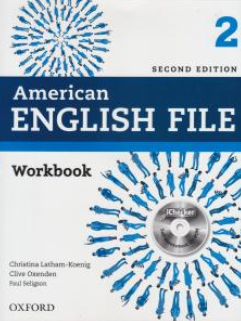 کتاب آمریکن انگلیش فایل (2 )  american english file student book-work book اثر کلیو اکسندن نشر جنگل