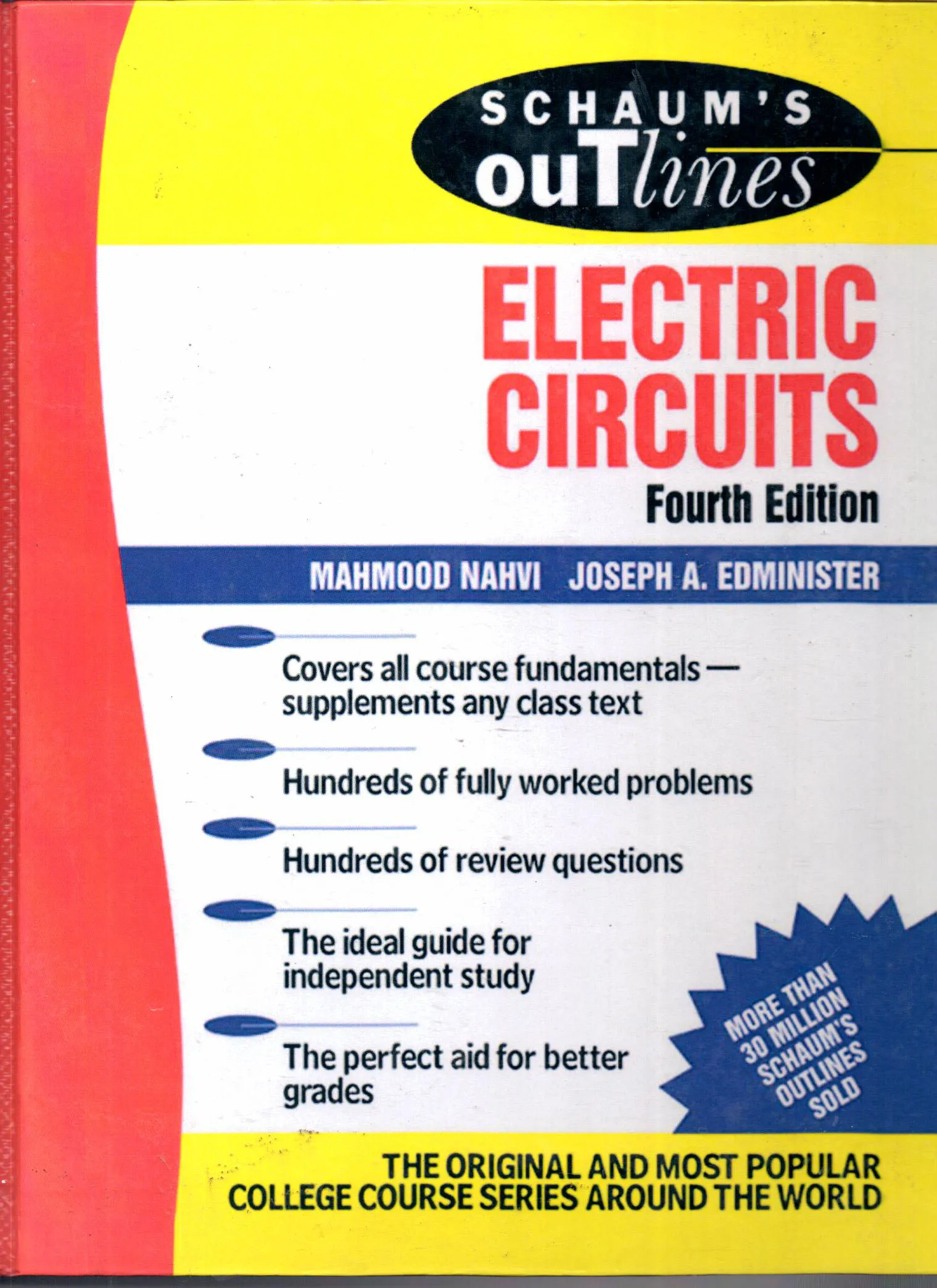 کتاب افست Electric Circuits (Schaum's Outline Series) اثر  Joseph A Edminister، Mahmood Nahvi