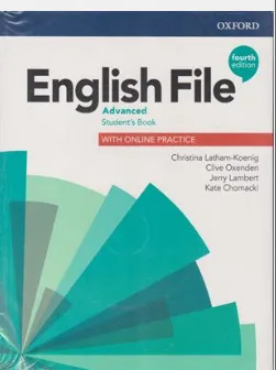 کتاب انگلیش فایل ادونس (British English File Advanced 4th SB + WB + QR ) اثر کلیو اکسندن نشر جنگل