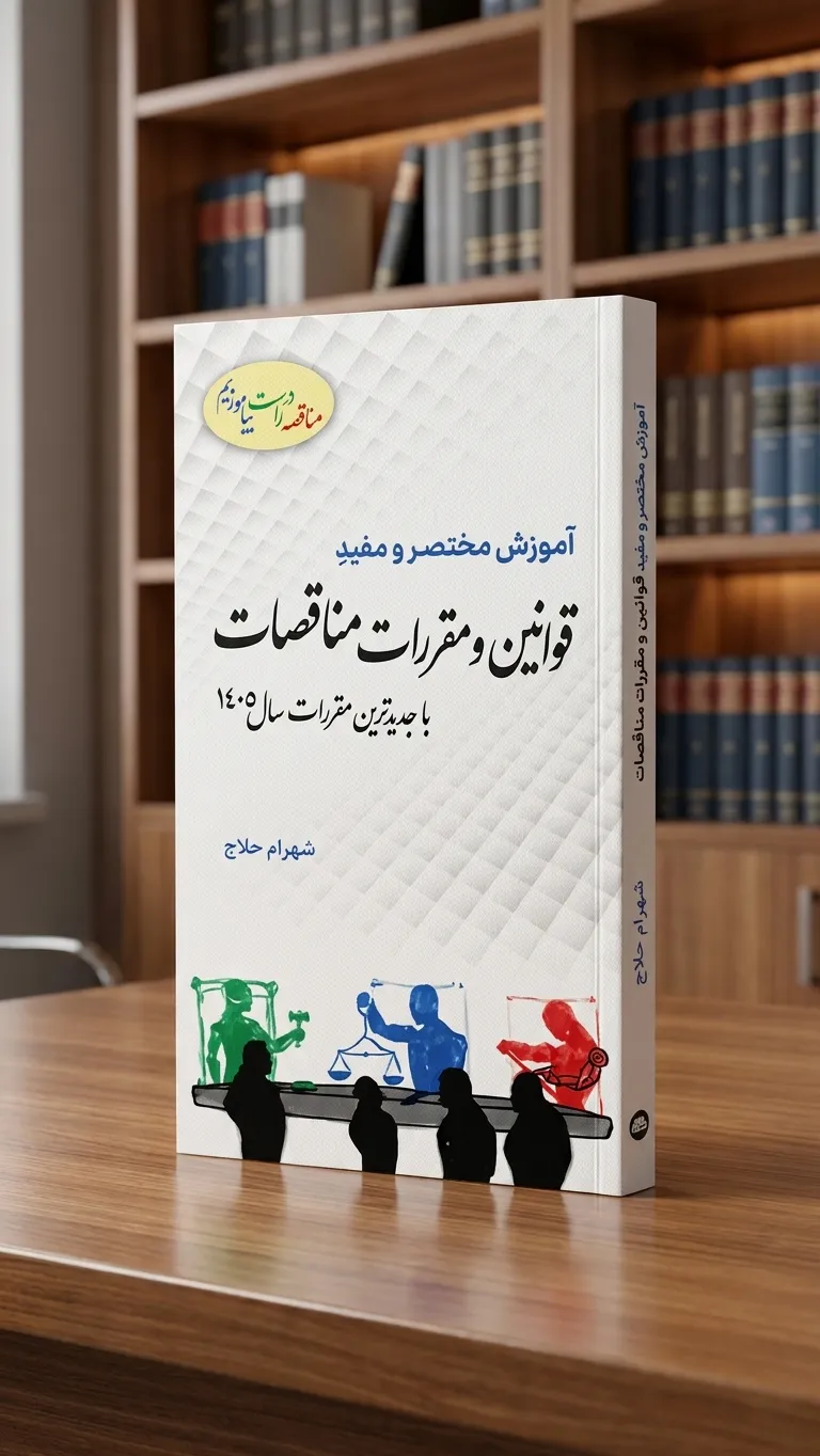 کتاب آموزش  مختصر و مفید قوانین و مقررات مناقصات (با جدیدترین مقررات سال 1405) اثر شهرام حلاج نشر دانش بنیاد 1