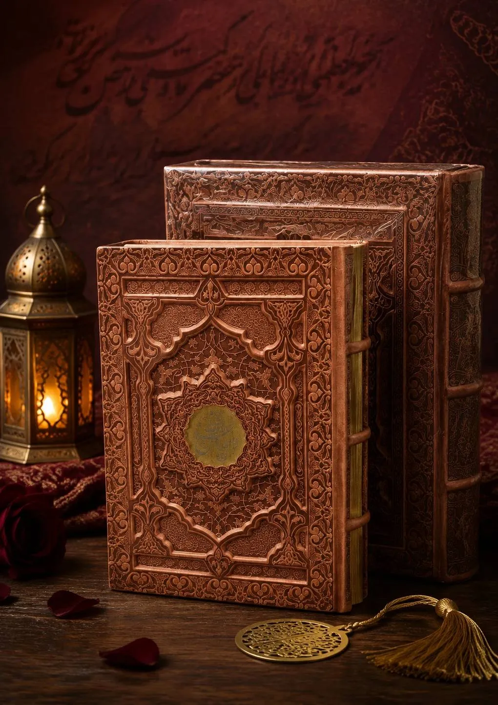 کتاب دیوان حافظ لب طلا (وزیری برجسته جعبه دار به همراه فال) اثر حافظ شیرازی نشر پیام عدالت 