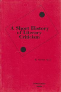 کتاب A short history of literary criticism اثر ورنون هال