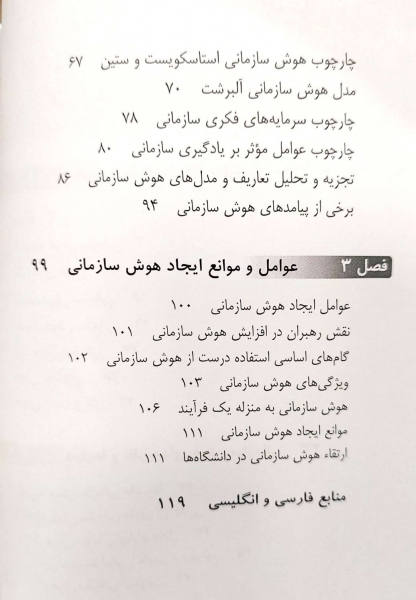 کتاب هوش سازمانی، اثر دکتر معصومه عرفانی، ناشر دانش بنیاد 3