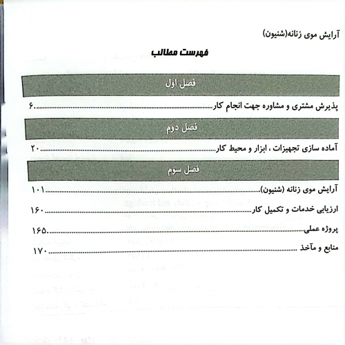 کتاب آرایش موی زنانه (شنیون) اثر دکتر فاطمه باستانی ناشر فن برتر 1