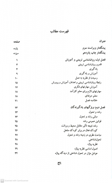 روانشناسی  تربیتی (کد: 478) ویراست سوم اثر پروین کدیور نشر سمت 1