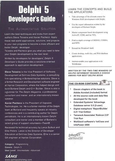 Delphi 5 Developer's Guide 0