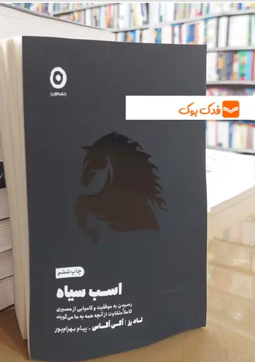 کتاب اسب سیاه ( رسیدن به موفقیت و کامیابی از مسیری کاملا متفاوت از آنچه همه به ما می گویند) اثر تاد رز ترجمه محمد پیام بهرام پور نشر مون 0
