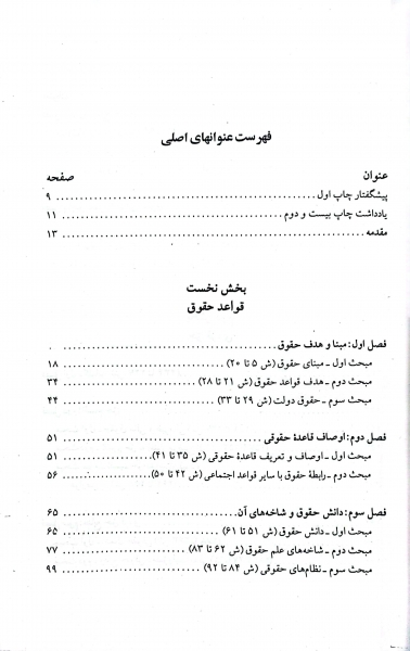 کتاب آثاربرگزیده حقوقی (4) مقدمه علم حقوق و مطالعه در نظام حقوقی ایران اثر ناصرکاتوزیان ناشر کتابخانه دانش 1
